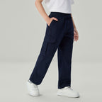 Kids' Relaxed Straight Twill Cargo Pants