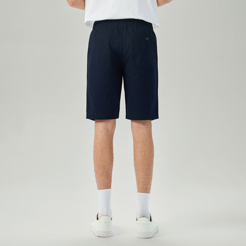 Men's Slim Peach Twill Elastic Shorts