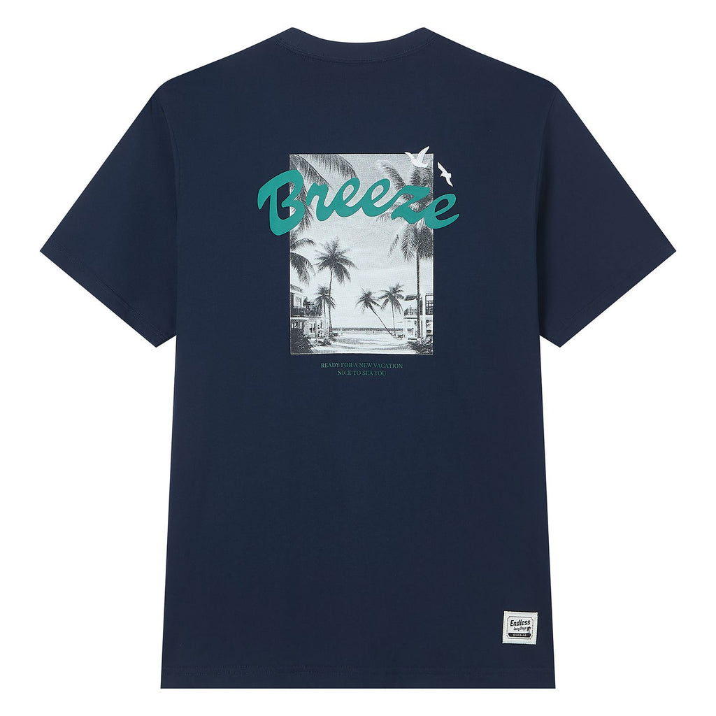 Men's Endless Lazy Days Navy Breeze Graphic Tee