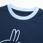 Kids' Chiikawa Navy Character Relaxed Graphic Tee