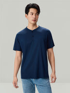 Men's Liquid Touch Slim Henley Tee