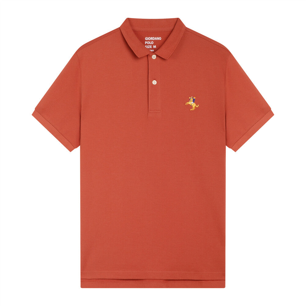 Men's Solid Small Napoleon Polo
