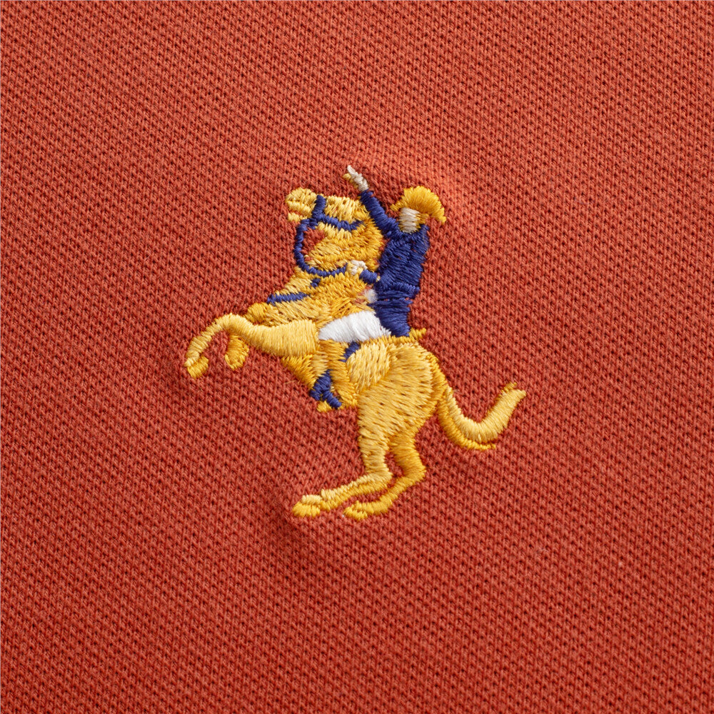 Men's Solid Small Napoleon Polo