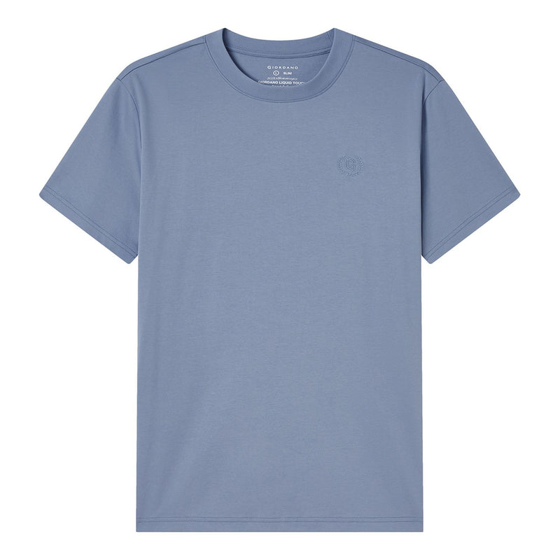 Men's Slim Fit Liquid Touch Cotton Crew Neck Tee