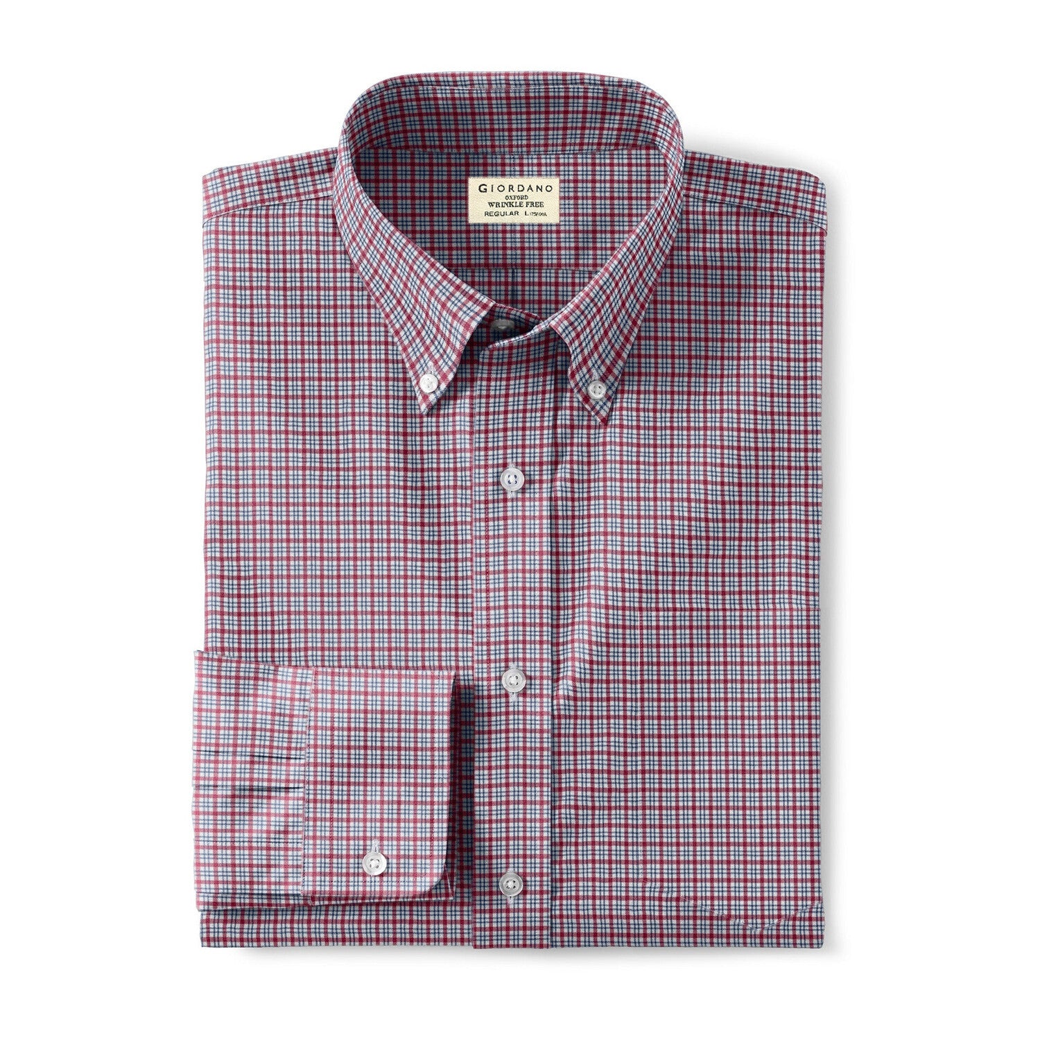 Men's Oxford Pattern Wrinkle Free Shirt