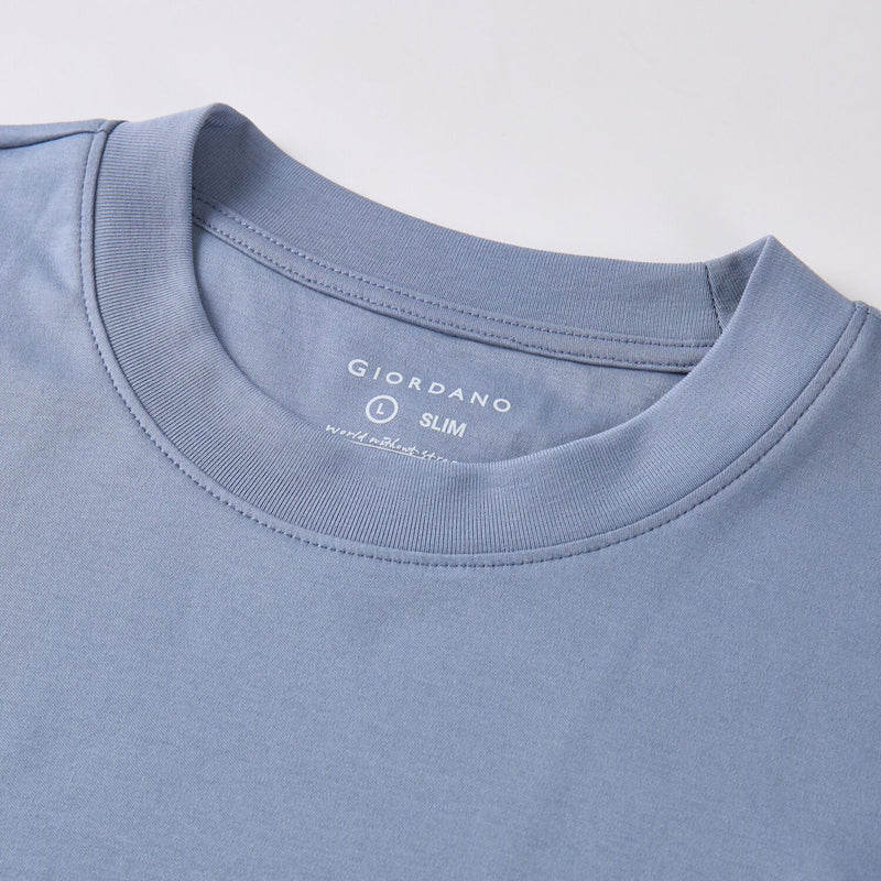 Men's Slim Fit Liquid Touch Cotton Crew Neck Tee
