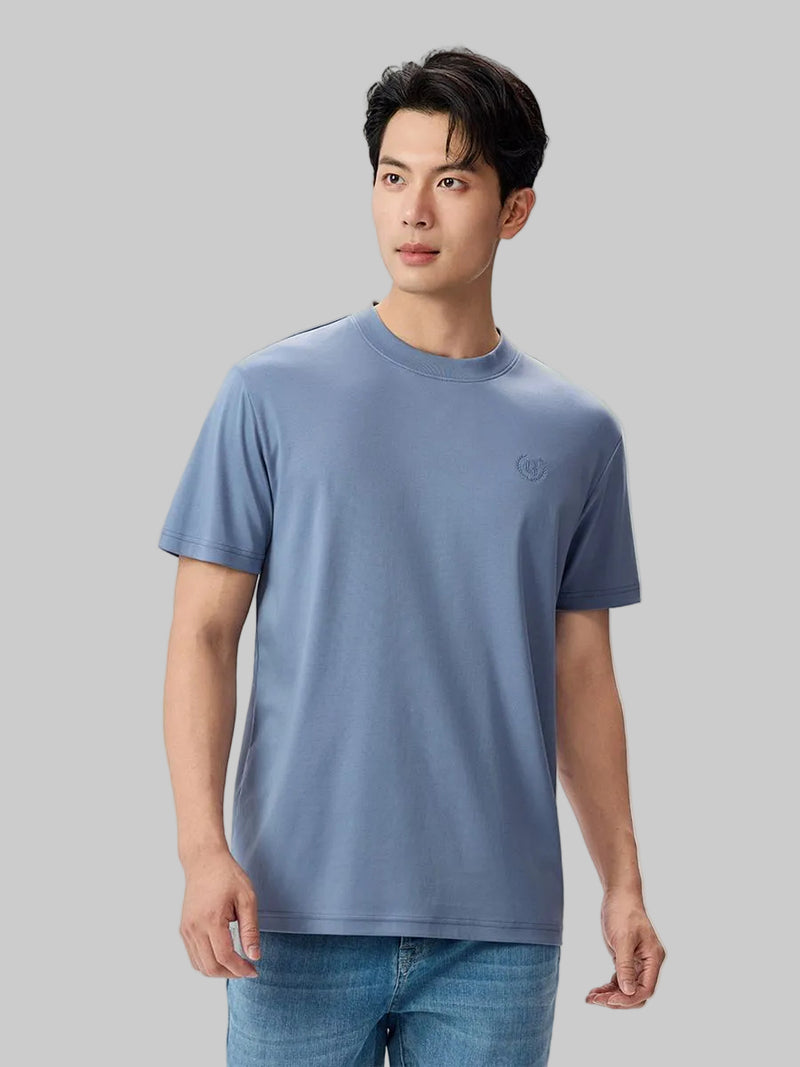 Men's Slim Fit Liquid Touch Cotton Crew Neck Tee