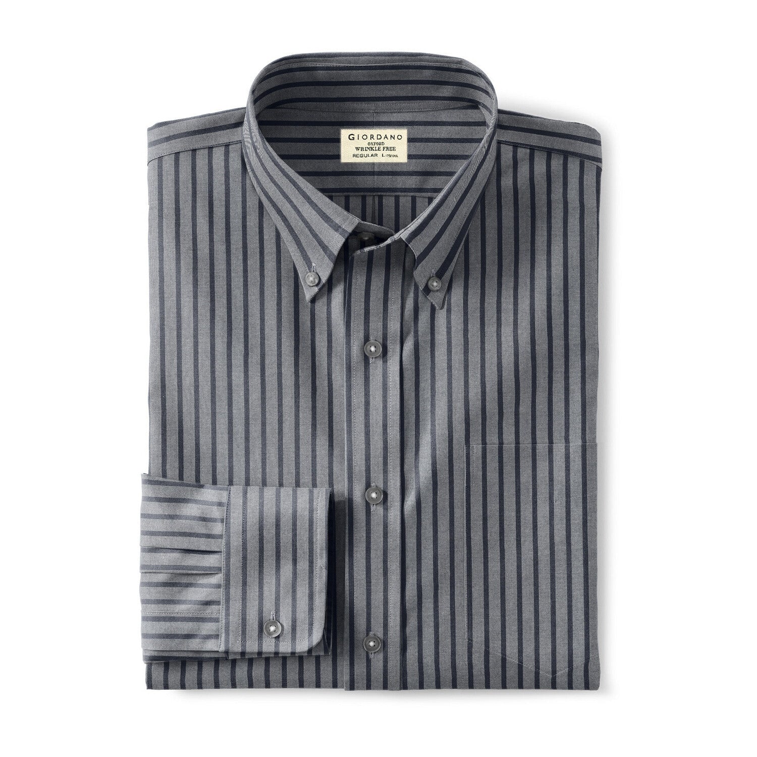Men's Oxford Pattern Wrinkle Free Shirt