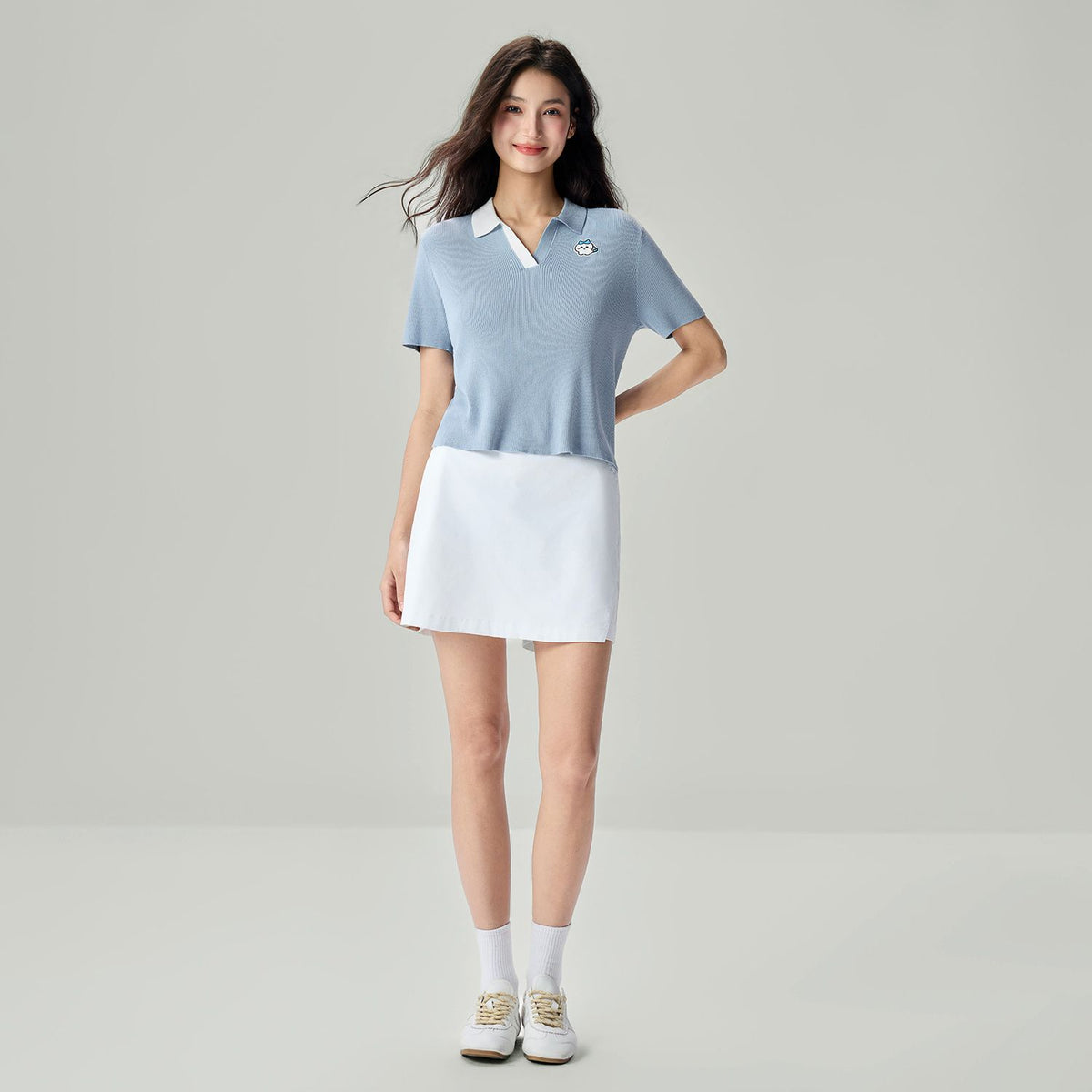 Women's Chiikawa Knit Collar Sweater