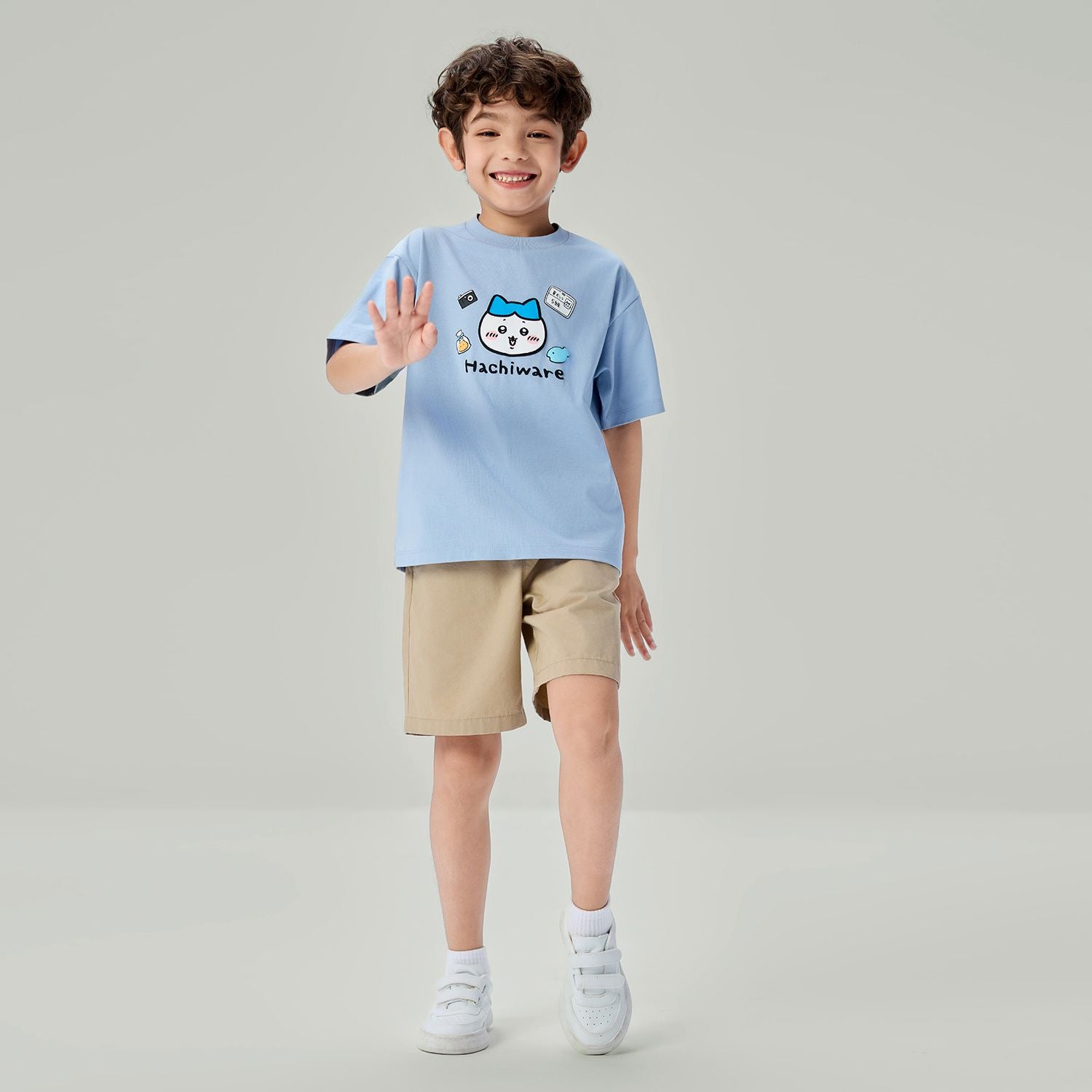 Kids' Chiikawa Usagi Printed Cotton Blend Relaxed Tee