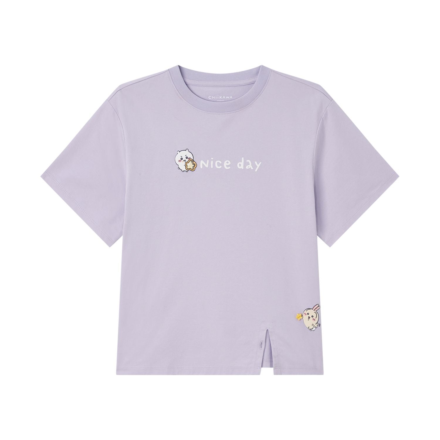 Kids' Chiikawa Subdued Blue Crew Neck Graphic Tee