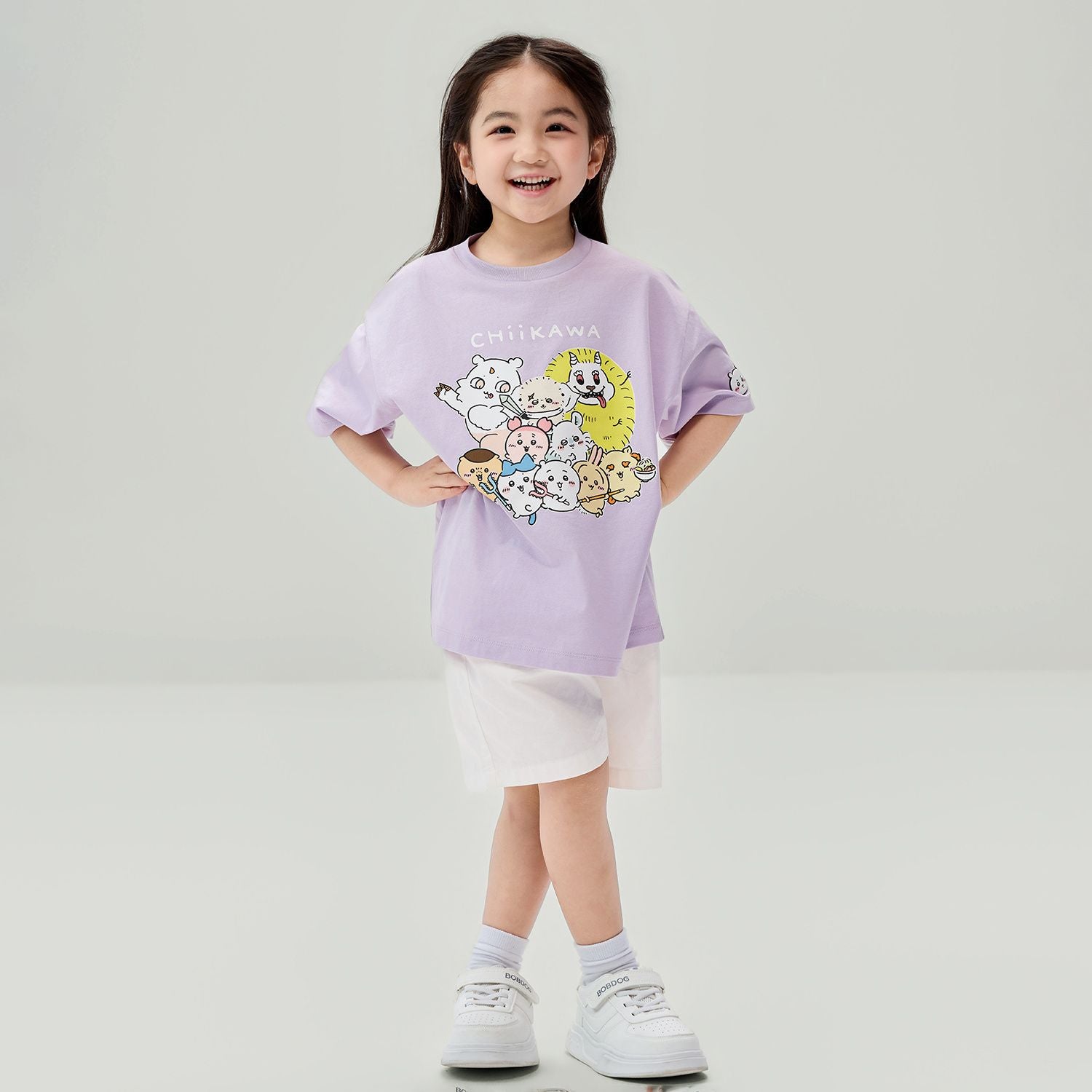 Kid's Chiikawa Orchid Petal Soft Relaxed Graphic Tee