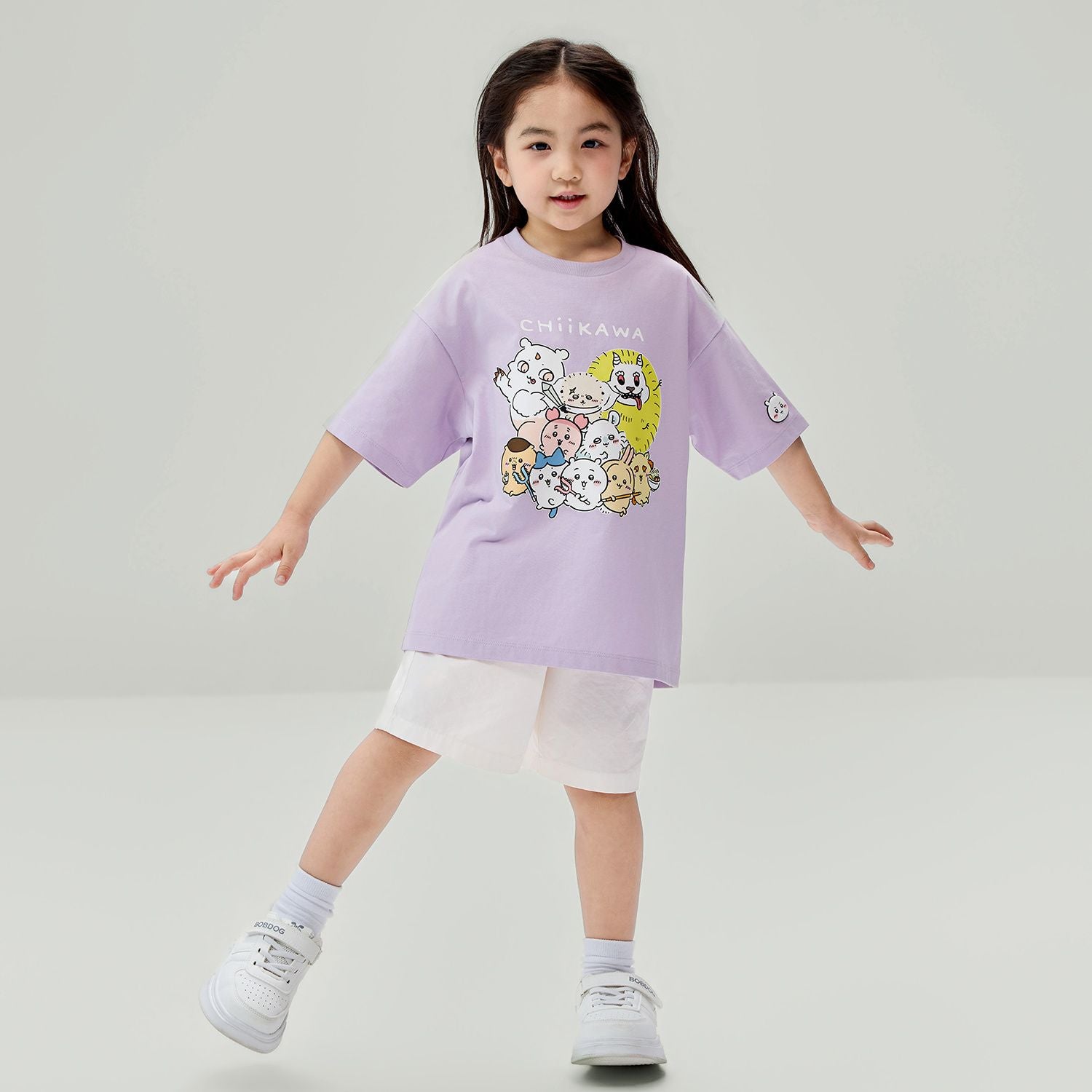 Kid's Chiikawa Orchid Petal Soft Relaxed Graphic Tee