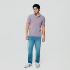 Men Slim Cotton Lycra Embroidered Polo