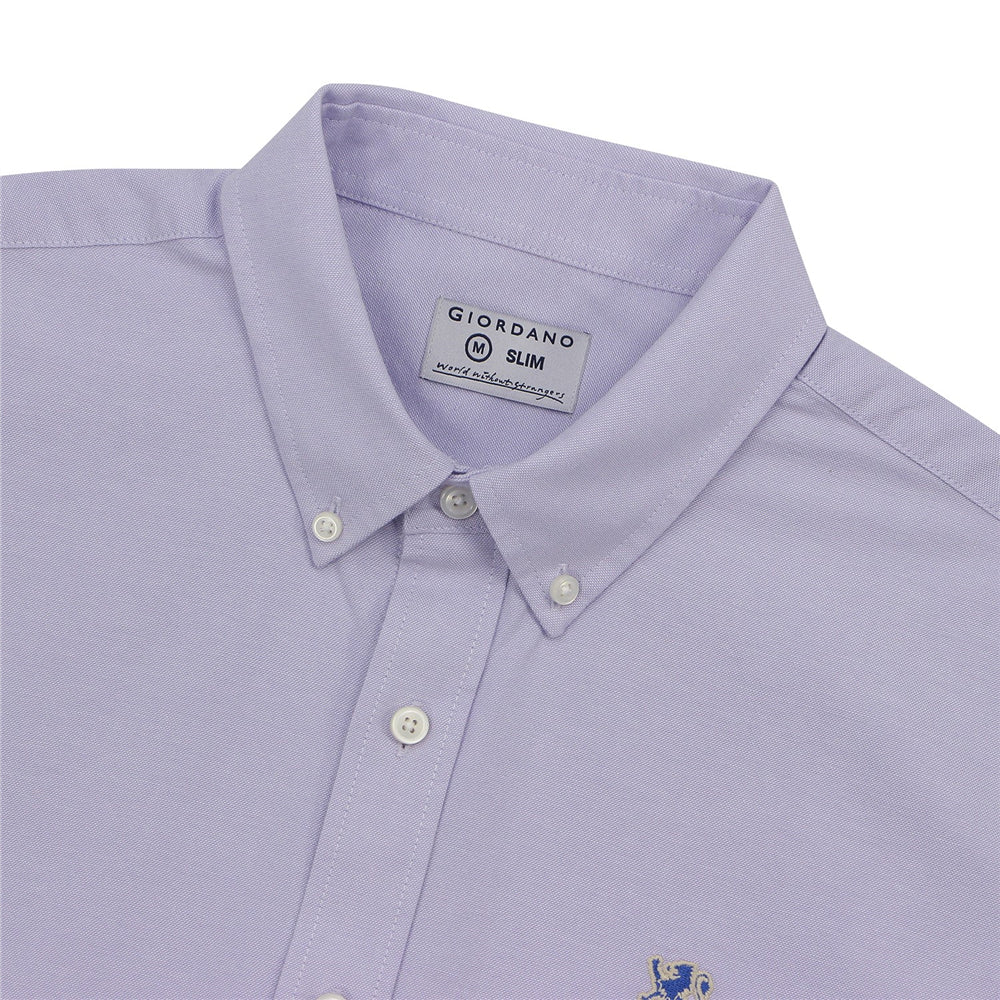 Men's Shirt With Small Lion Embroidery