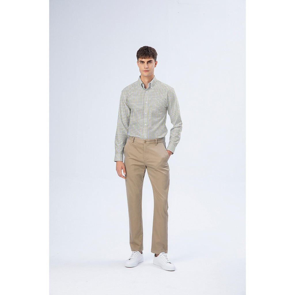 Men's Oxford Pattern Wrinkle Free Shirt