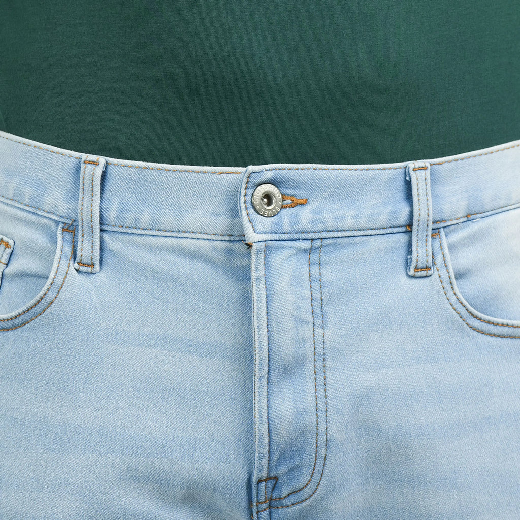 TEST Men's Skinny Fit Tapered Jeans