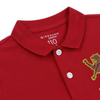 Kids' Lion Polo: 3D Embroidery, Comfort Piqué, Classic Style
