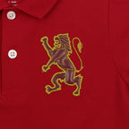 Kids' Lion Polo: 3D Embroidery, Comfort Piqué, Classic Style