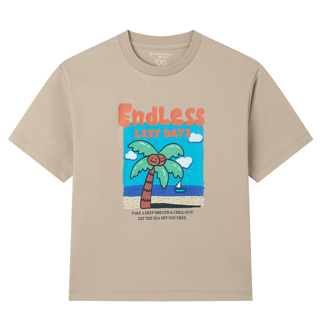 Kid's Endless Lazy Days Pure Cashmere Relaxed Tee