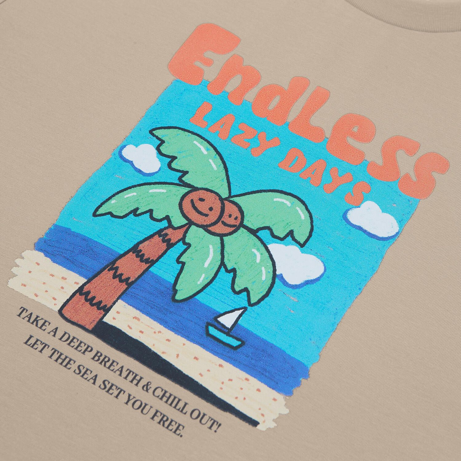 Kid's Endless Lazy Days Pure Cashmere Relaxed Tee