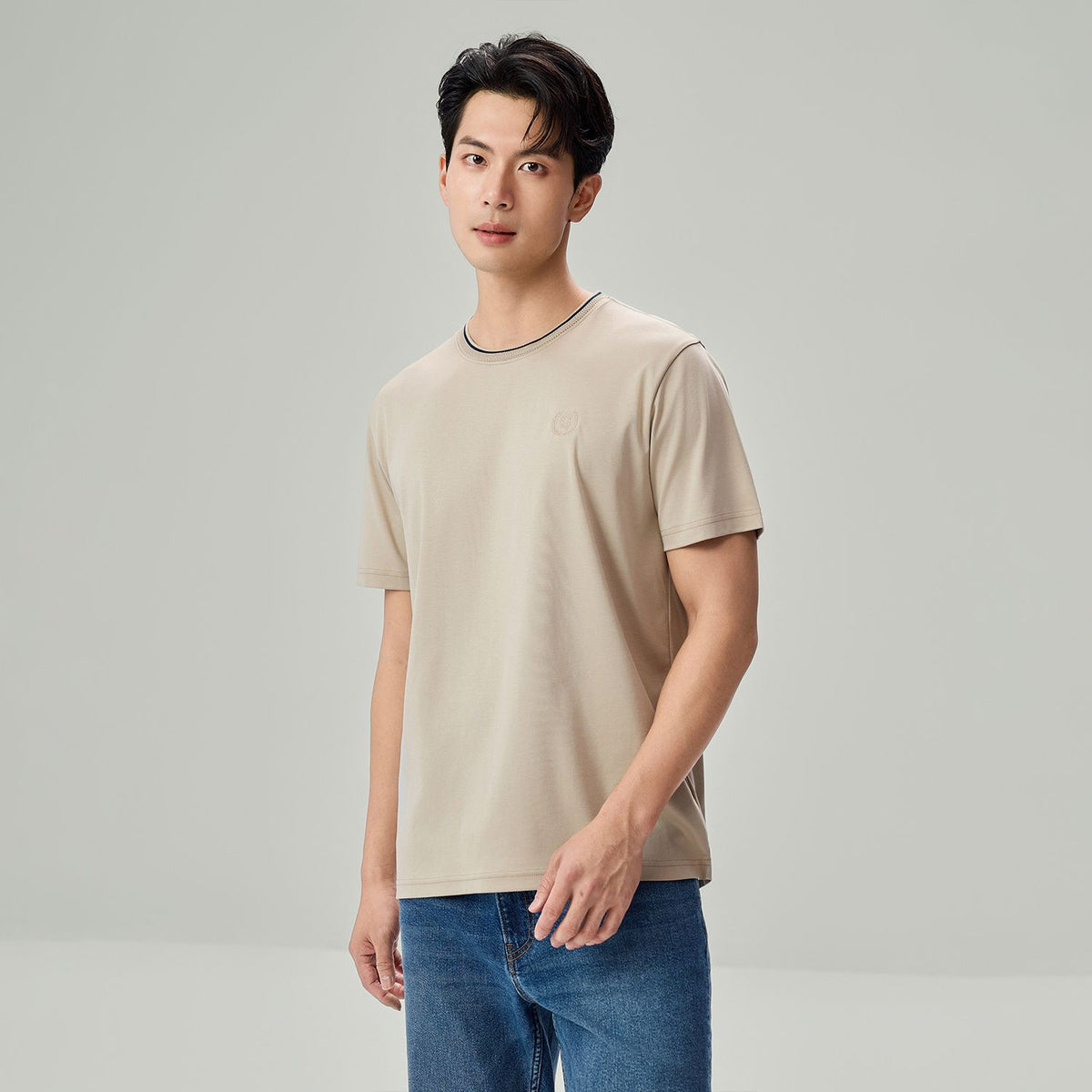 Men's Liquid Touch Relaxed Embroidered Tee