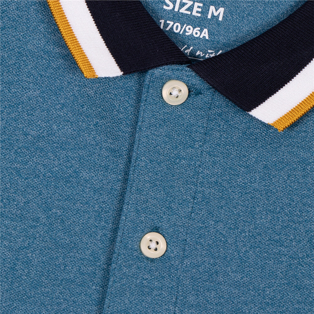 Men Deer Embroidery Polo