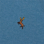 Men Deer Embroidery Polo