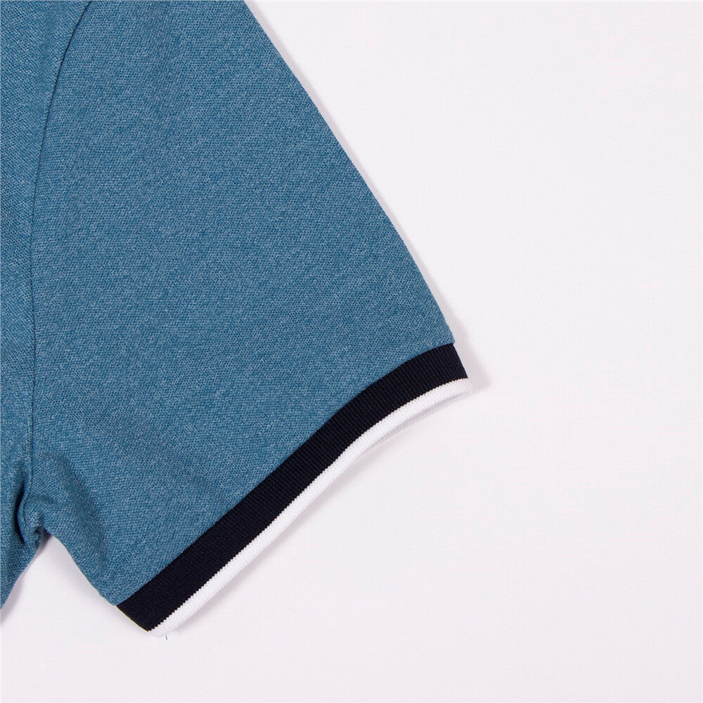 Men Deer Embroidery Polo