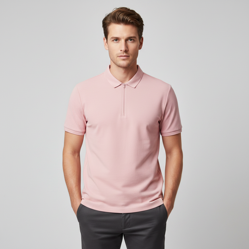 Men's Regular Fit Cotton Blend Polo