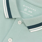 Men's Slim Fit Cotton Polo Shirt With Sailboat Embroidery