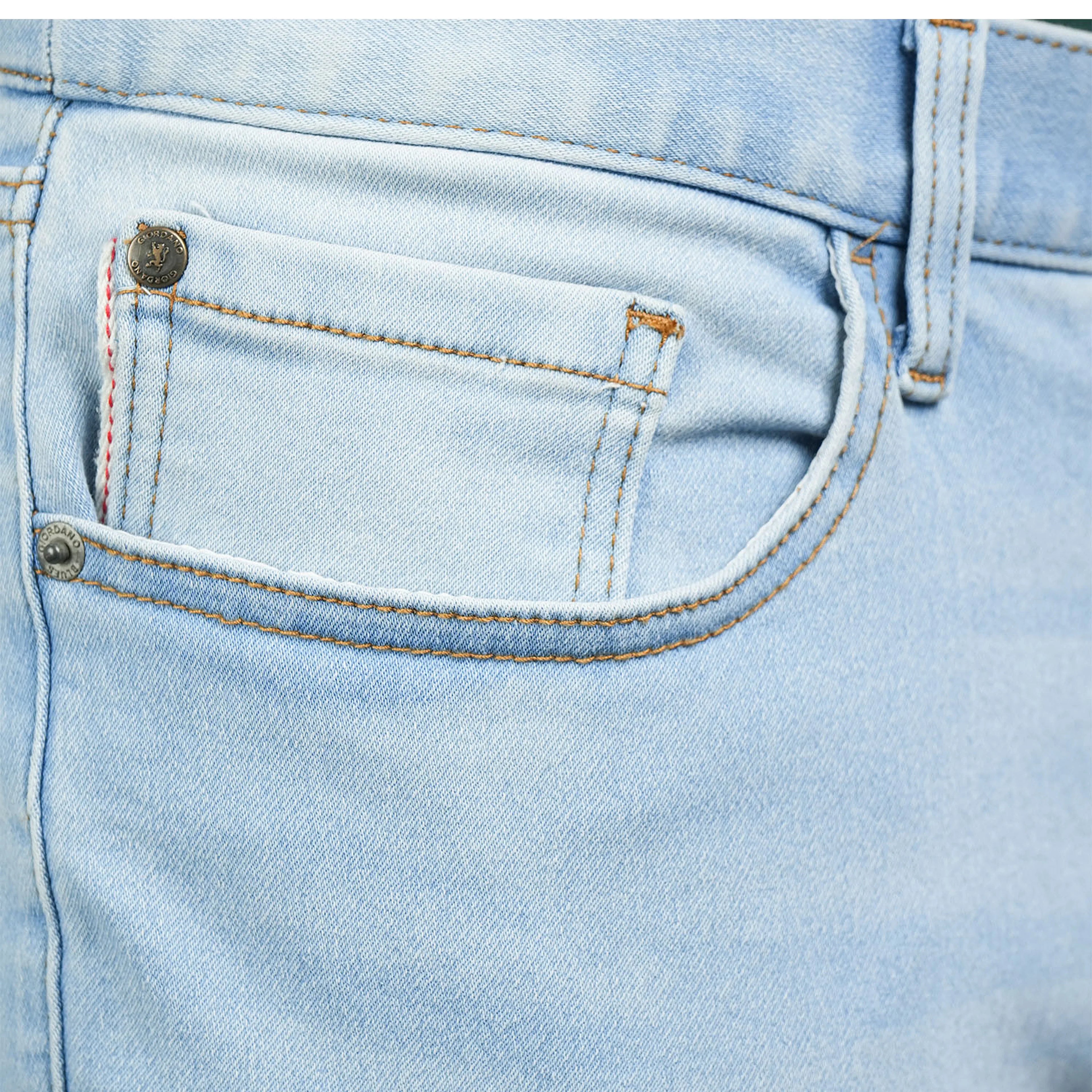 TEST Men's Skinny Fit Tapered Jeans
