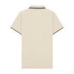 قميص بولو رجالي من القطن بقصّة Slim Fit مع تطريز على شكل قارب شراعي