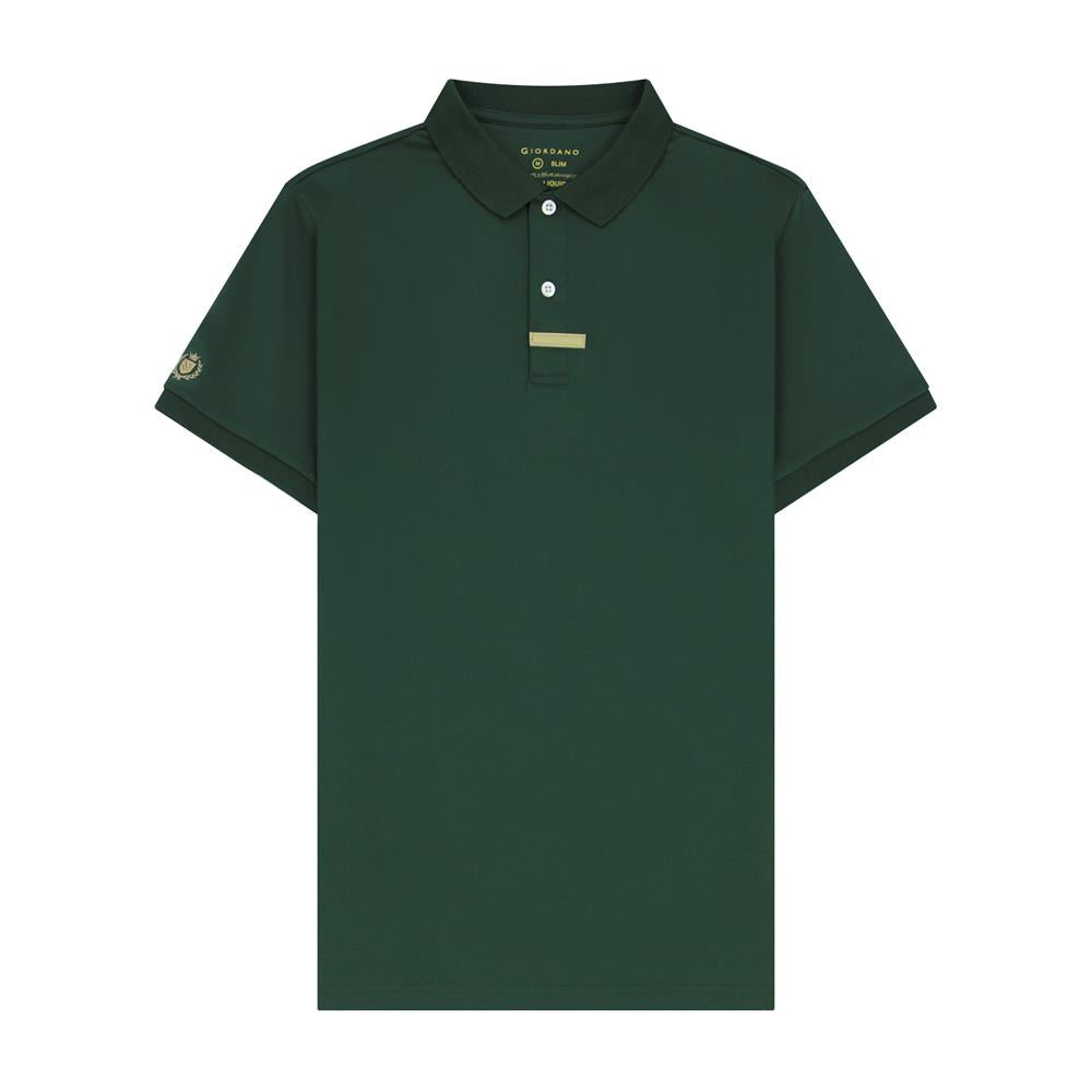 Giordano Men's Embroidered Polo-Green