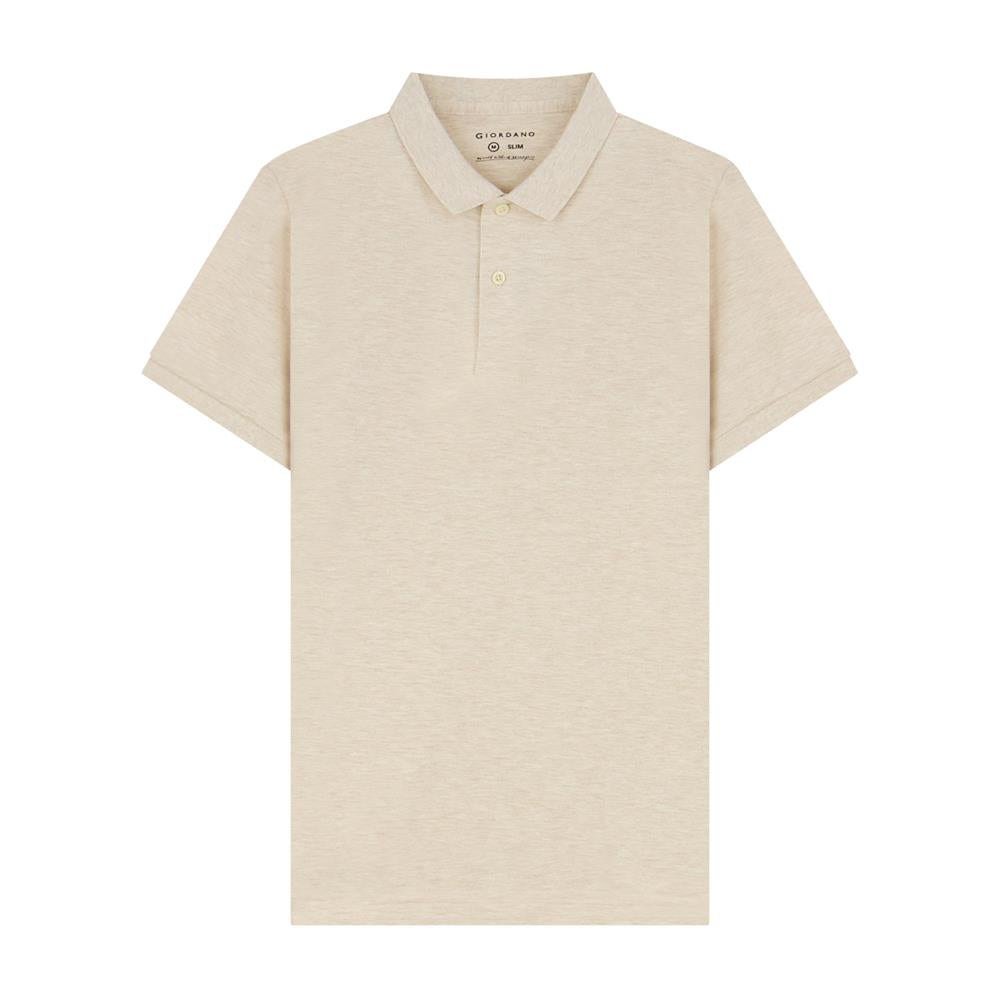 Giordano Men's Cotton Lycra Pique Slim Fit Polo-Brown