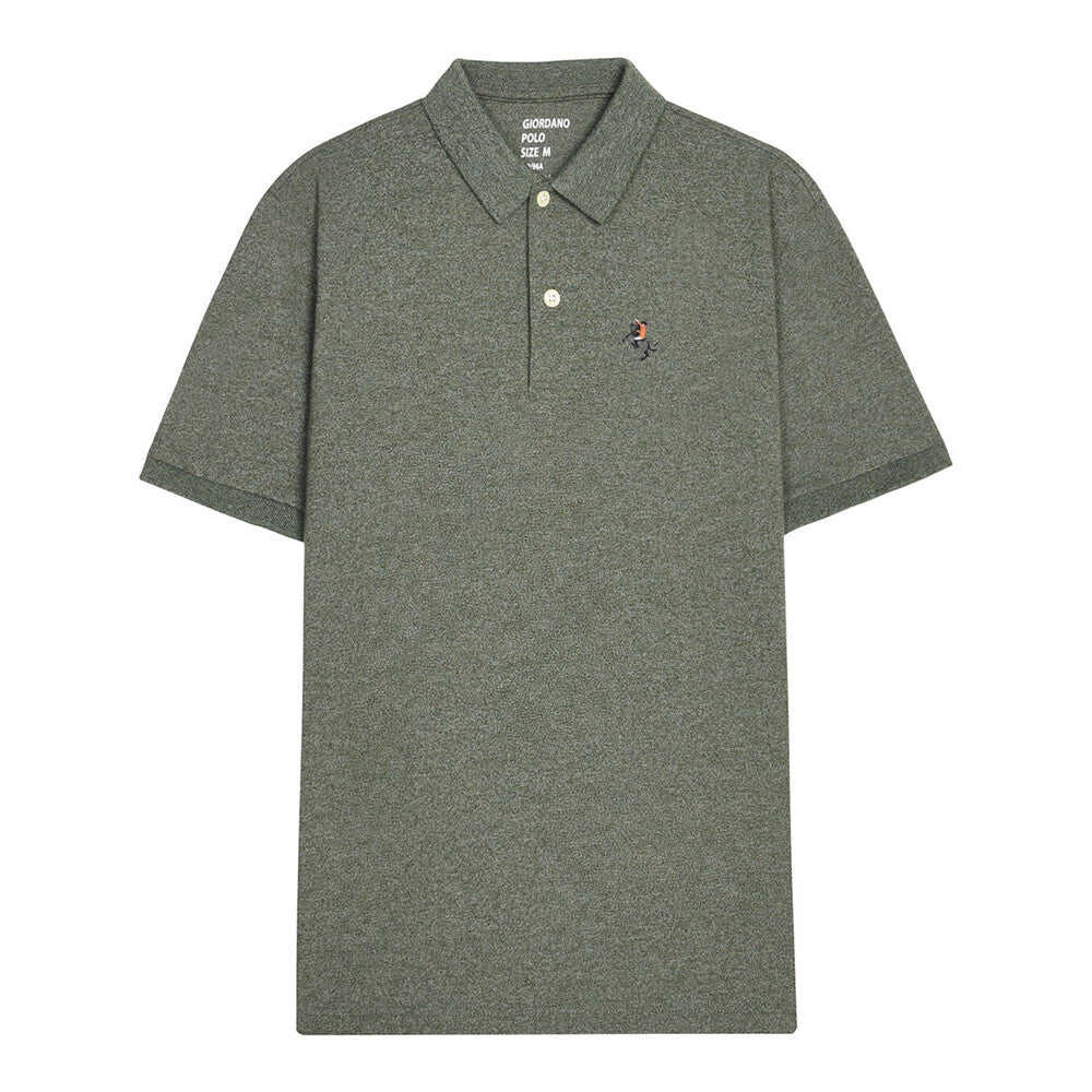 Men's Solid Small Napoleon Polo