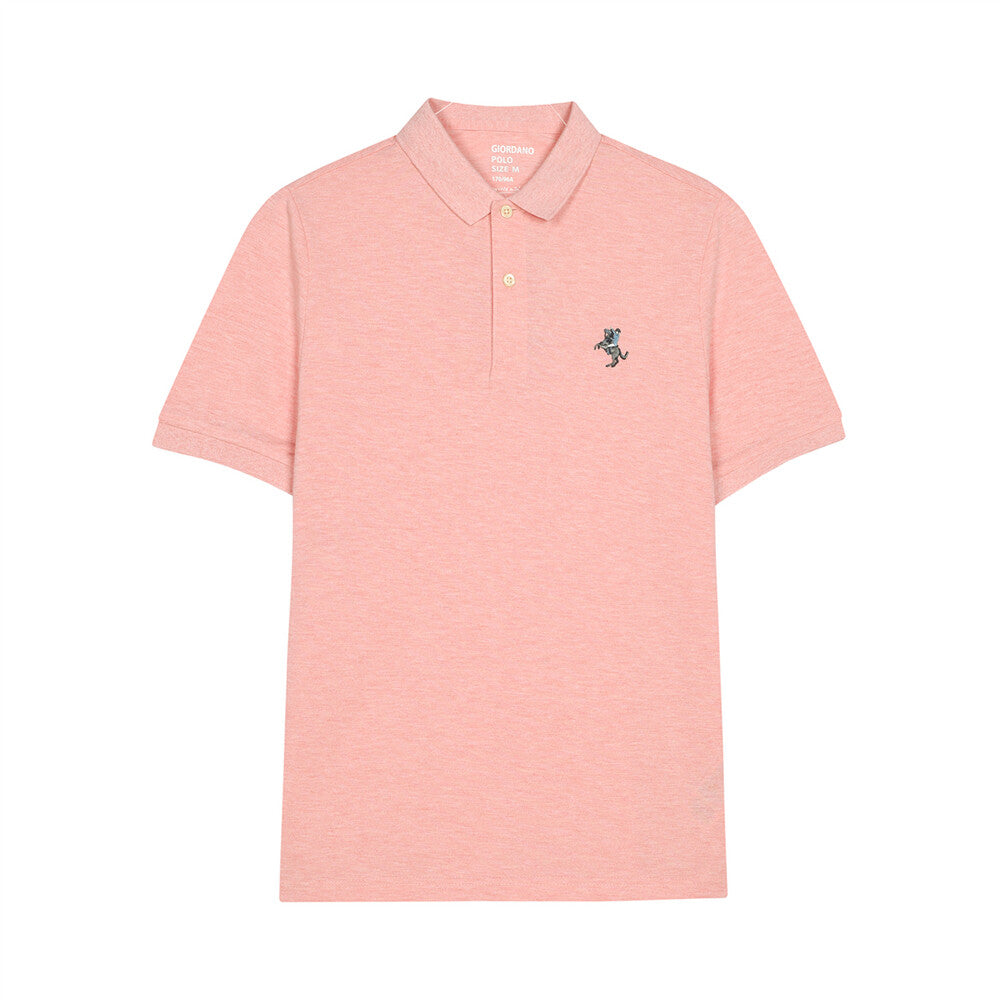 Men's Solid Small Napoleon Polo