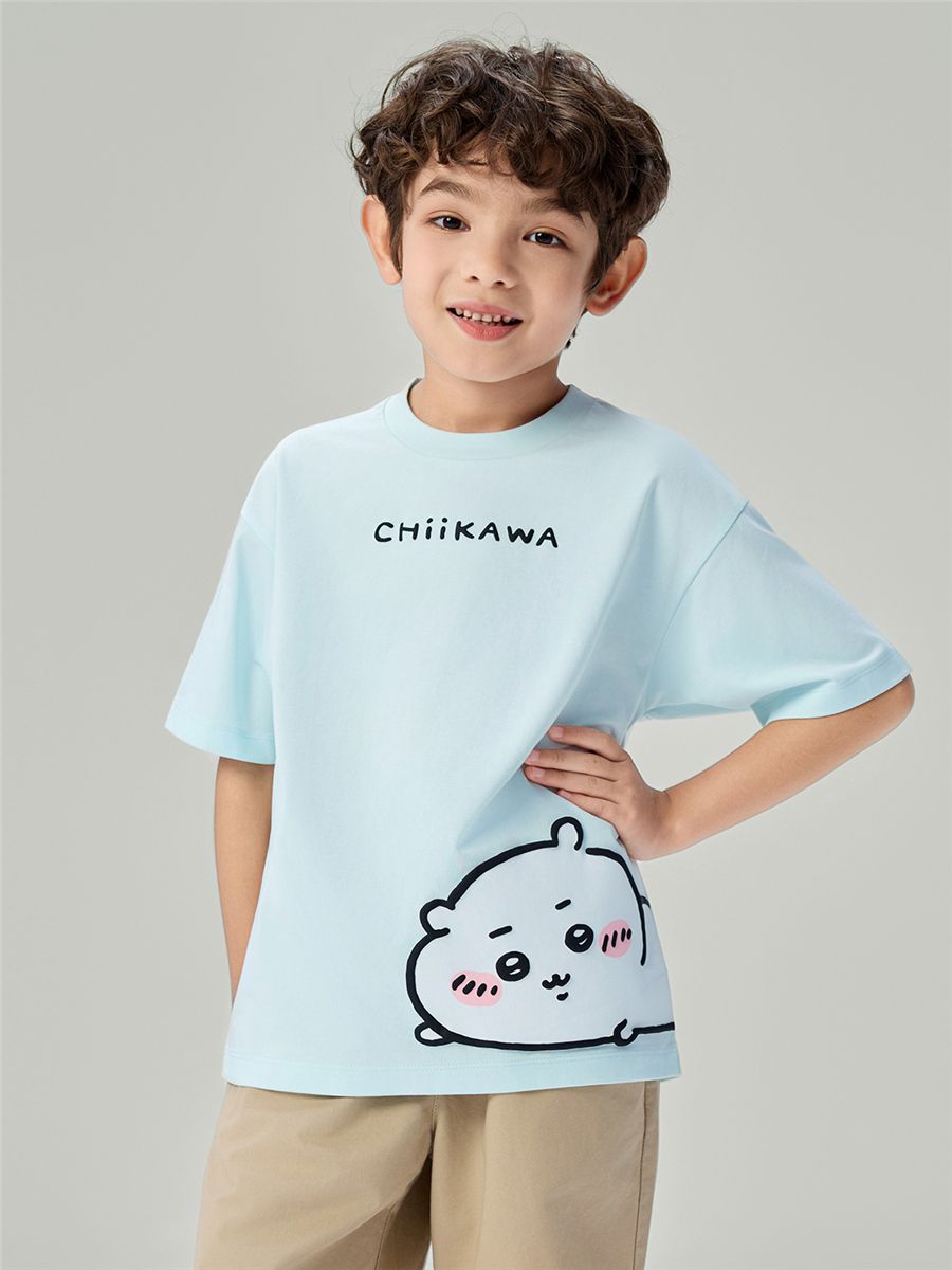 Kids' Chiikawa Hachiware Blue Relaxed Graphic Tee