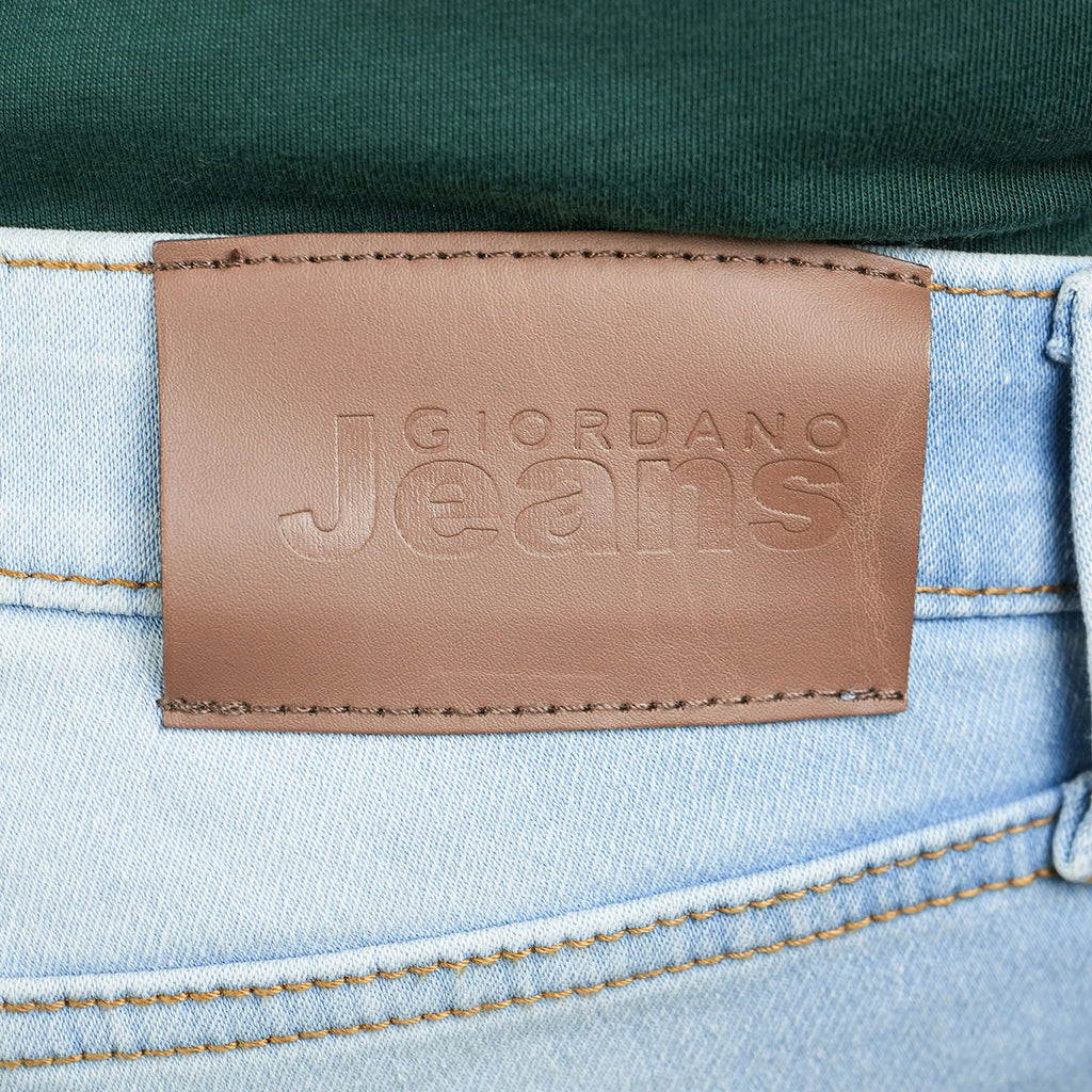 TEST Men's Skinny Fit Tapered Jeans