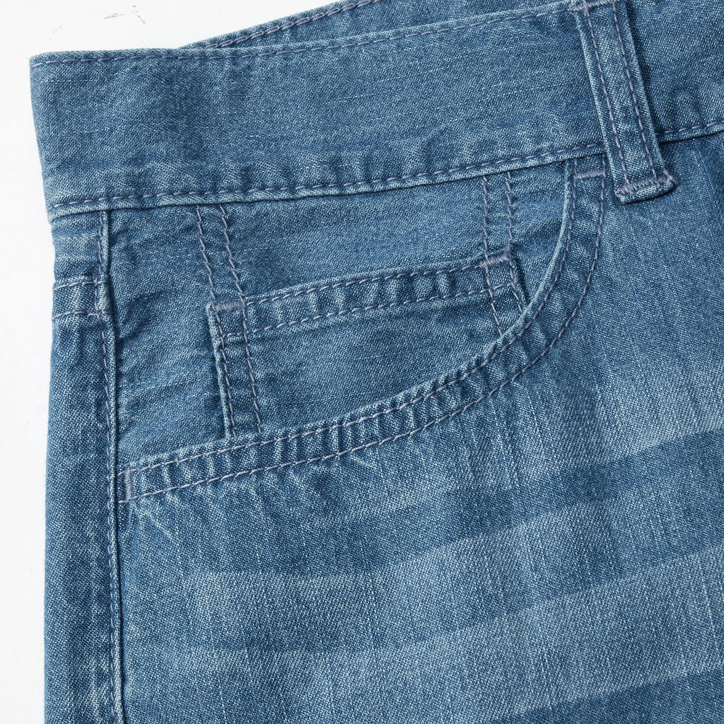 Men's Mid Rise Slim Fit Zipper Jeans