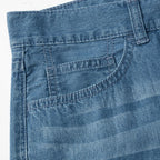 Men's Mid Rise Slim Fit Zipper Jeans