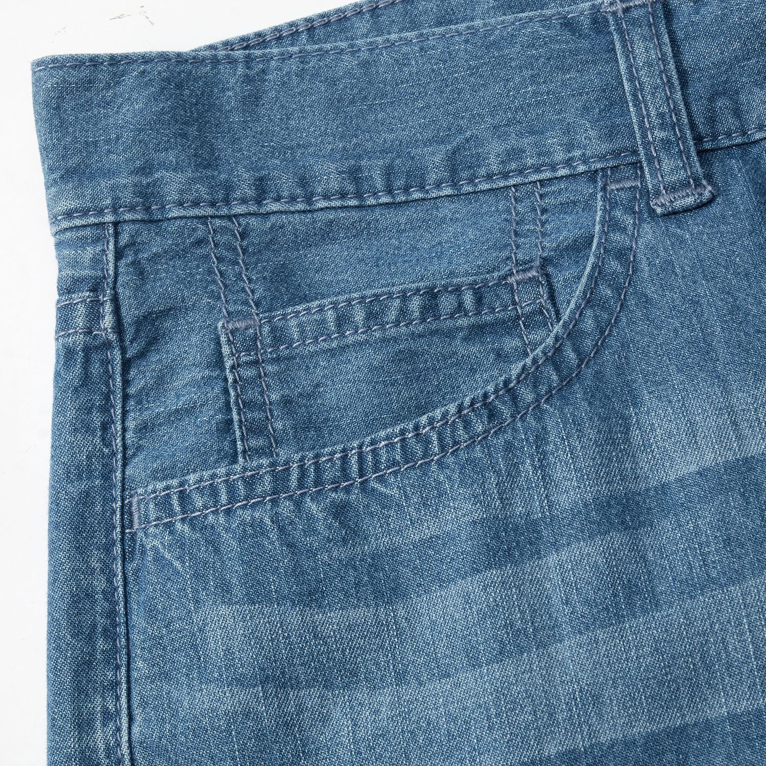 Men's Mid Rise Slim Fit Zipper Jeans