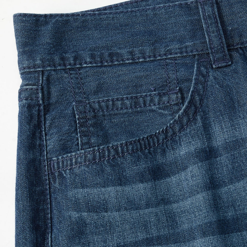 Men's Mid Rise Slim Fit Zipper Jeans