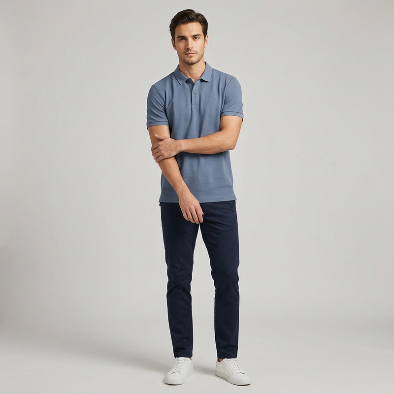 Men's Cool Touch UV Letter Polo