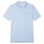 Men’s Slim Pique Polo with Contrast Collar & Signature Embroidery