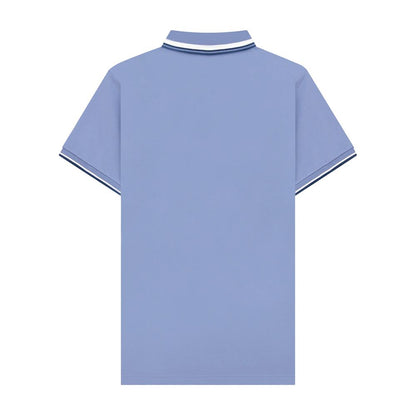 Men's Slim Fit Cotton Polo Shirt With Sailboat Embroidery