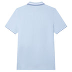 Men’s Slim Pique Polo with Contrast Collar & Signature Embroidery