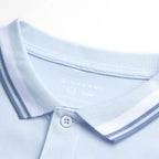 Men’s Slim Pique Polo with Contrast Collar & Signature Embroidery