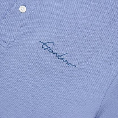 Men's Slim Fit Cotton Polo Shirt With Sailboat Embroidery
