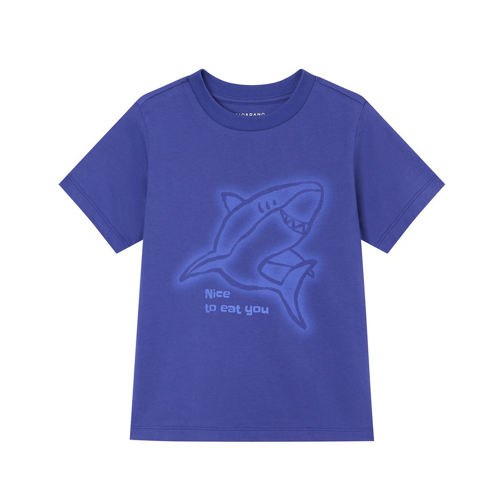 Kids' Nice To Eat You Printed Cotton Tee
